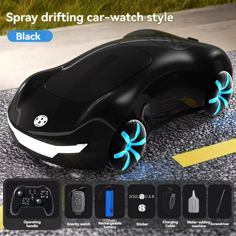 Rechargeable Gesture Control RC Spray Effect Stunt Car - Image 8