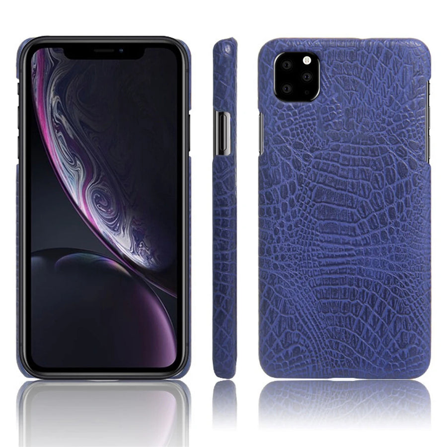 Luksuriøse Krokodille Business Stil Lær iPhone Deksel