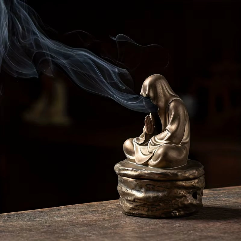 Silent Monk Backflow Ceramic Incense Burner - Image 2
