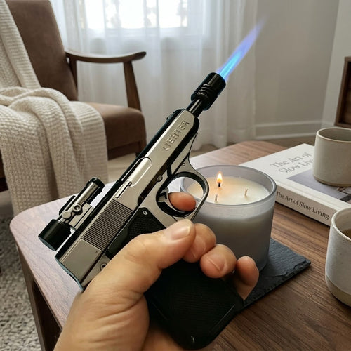 Magnum Tactical Gun-Shape Jet Flame Windproof Lighter - Image 0