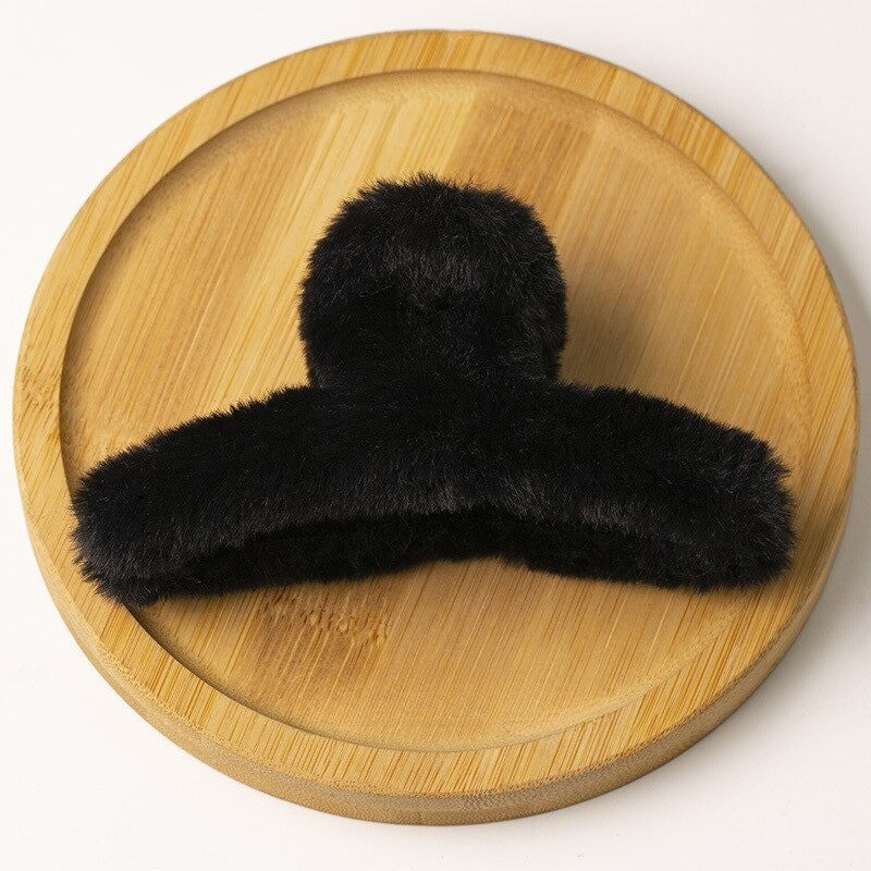 Shark Clip Fluffy Hair Claw - Image 11