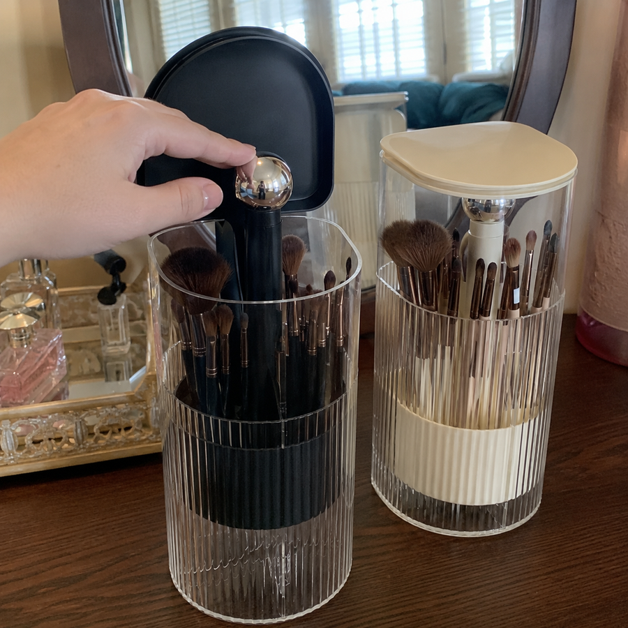 Rise & Glam Automatic Makeup Brush Storage Holder
