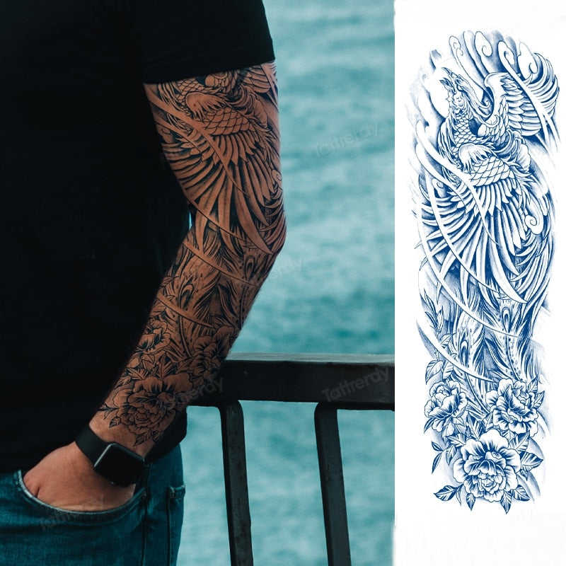 Long Lasting Full Arm Sleeve Tattoo Sticker - Image 0