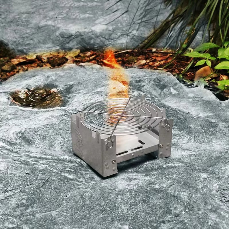 Ultra-Lightweight Folding Ironwood Pocket Size Burner - Image 3
