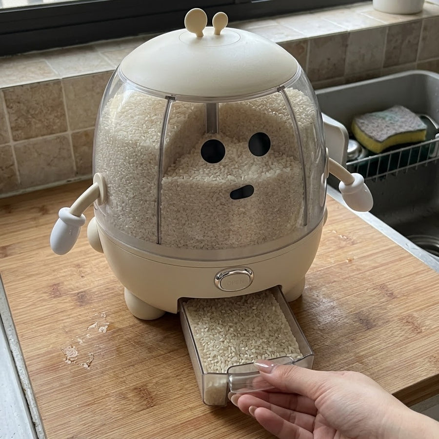 Dry Store Rotating Grain Cereal Dispenser Storage