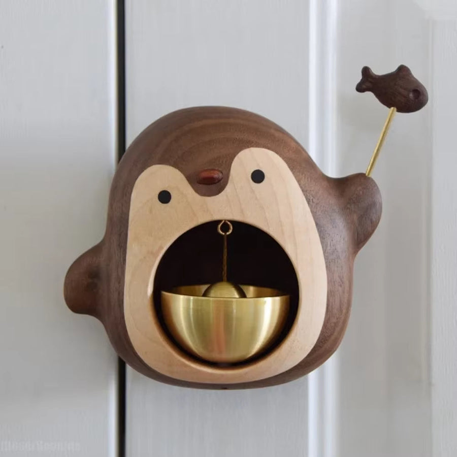 Wooden Penguin Cute Doorbell - Image 0