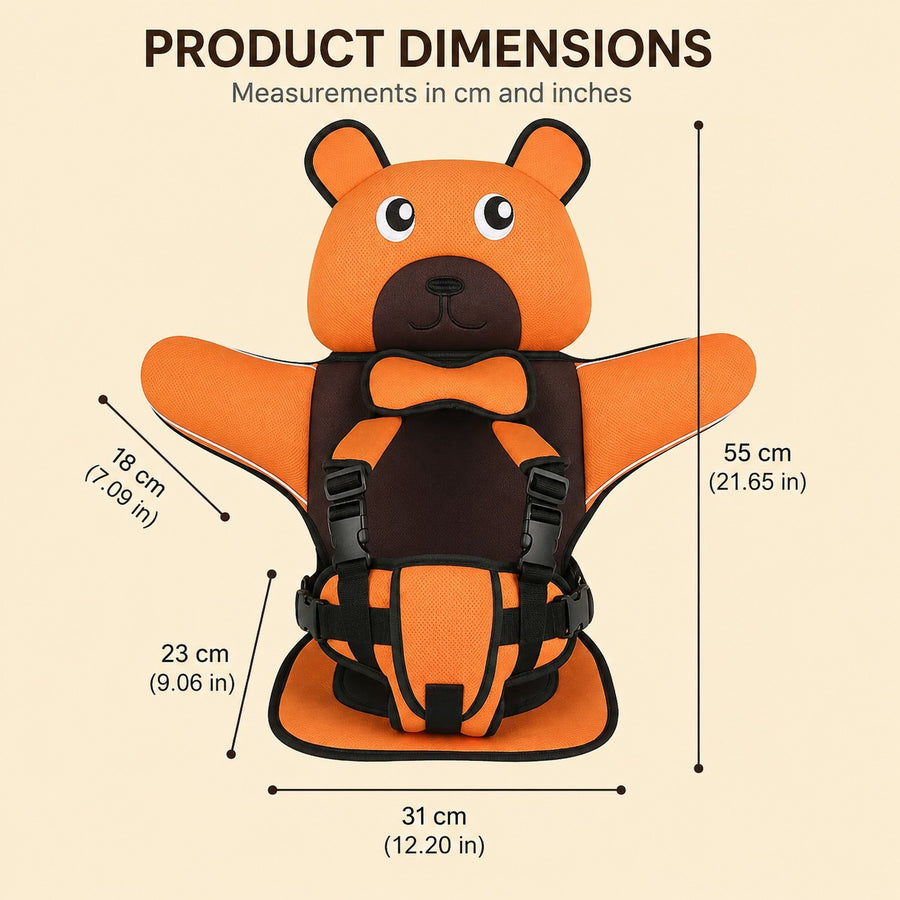 Portable Cartoon Baby Safety Car Seat