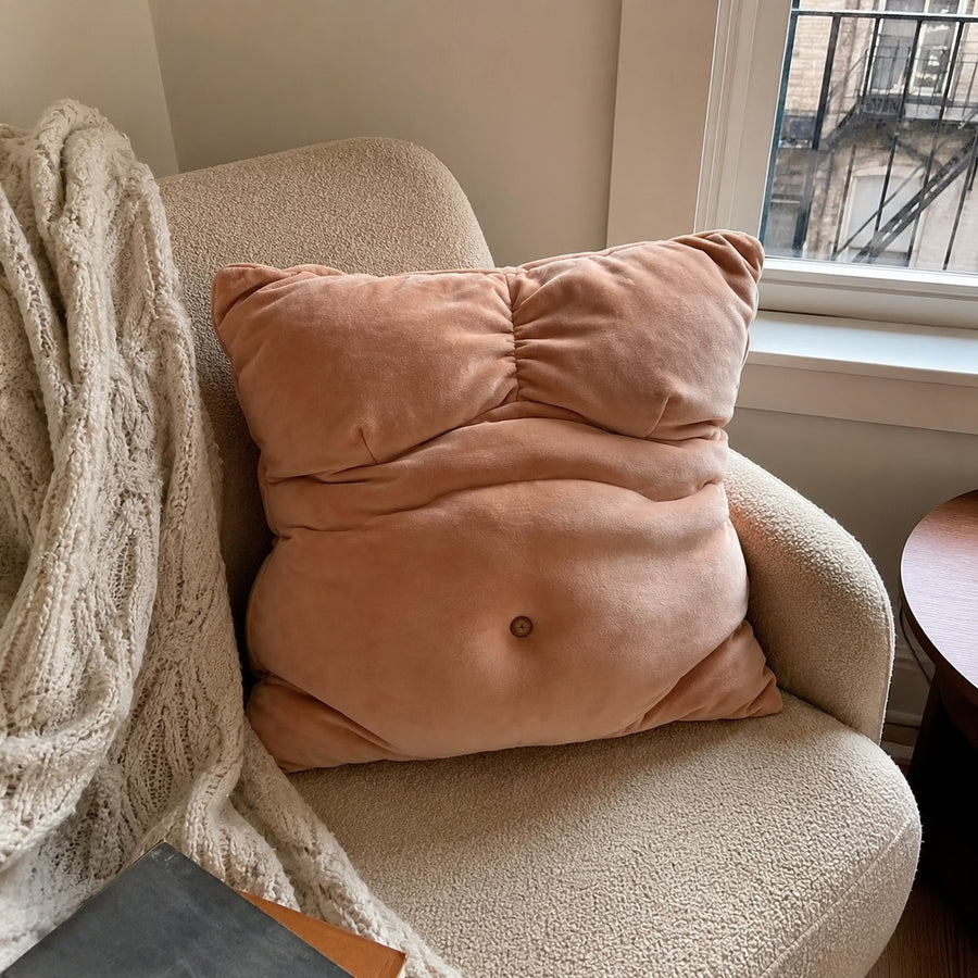 Dad Bod Couch Throw Pillow