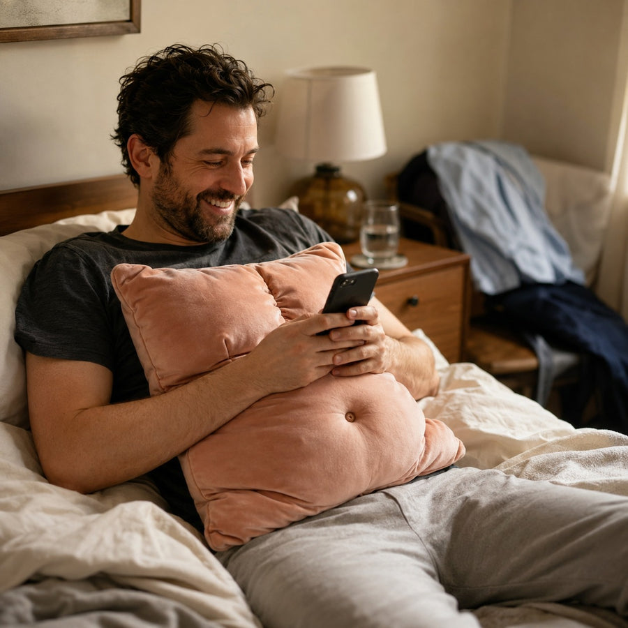 Dad Bod Couch Throw Pillow