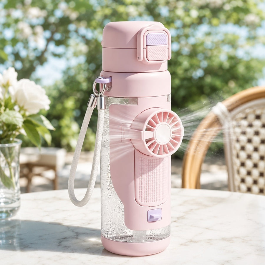 Polar Pour Portable Misting Fan Water Bottle