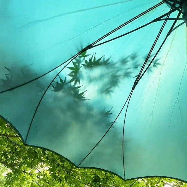 Lotus Bloom Long-Handle Rain Umbrella