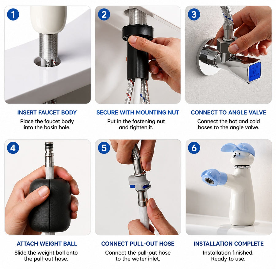 Good Boy Puppy Pull-Out Kitchen Faucet