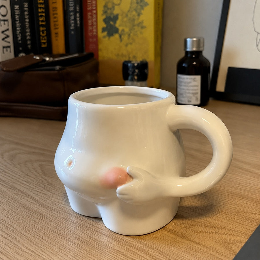 Big Belly Fat Ceramic Coffee Mug