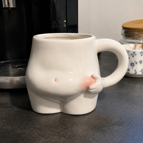 Big Belly Fat Ceramic Coffee Mug