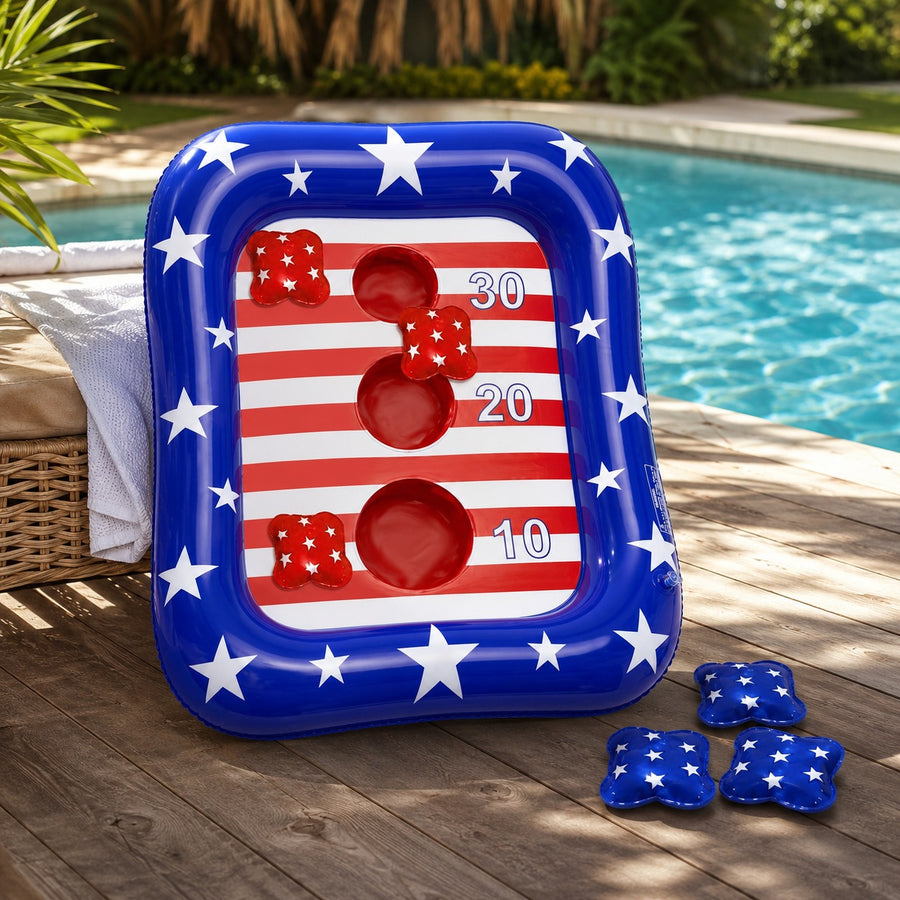 Summer Inflatable Ring Toss Pool Game