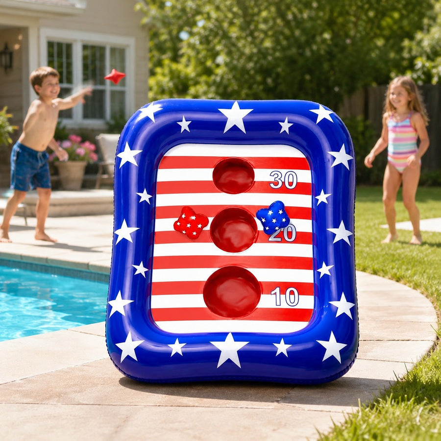 Summer Inflatable Ring Toss Pool Game