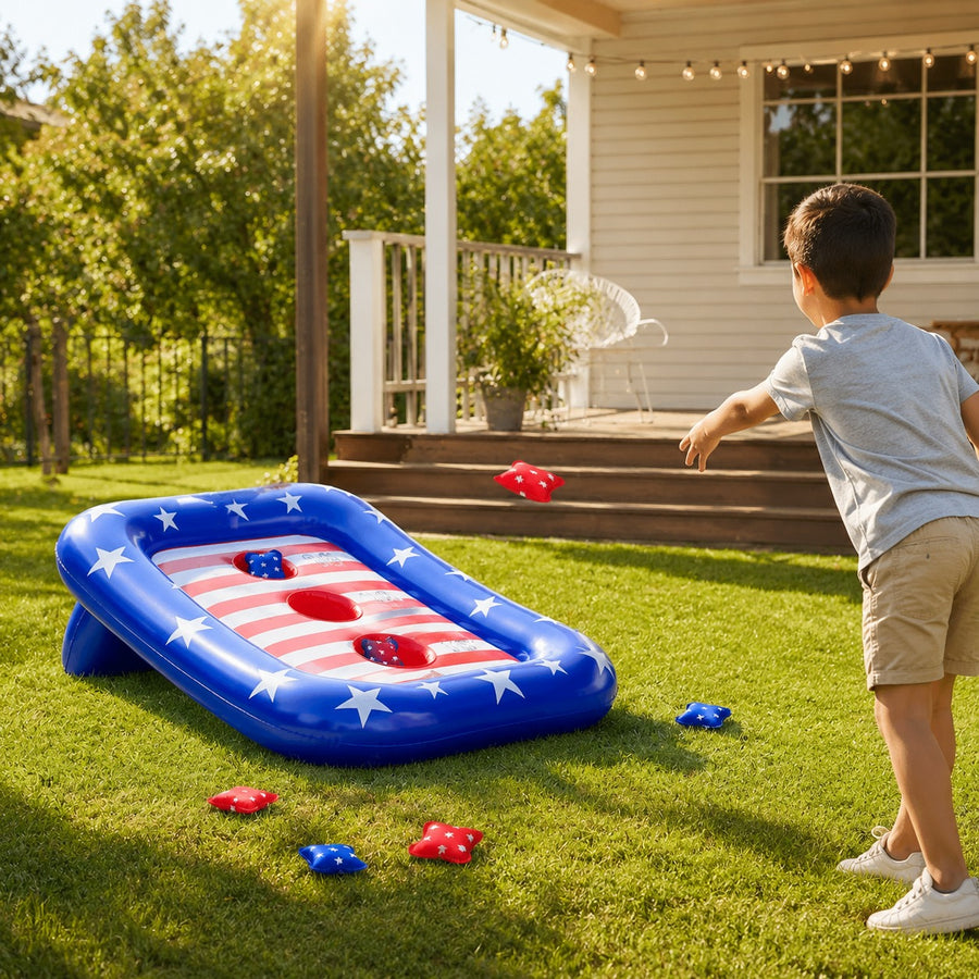 Summer Inflatable Ring Toss Pool Game