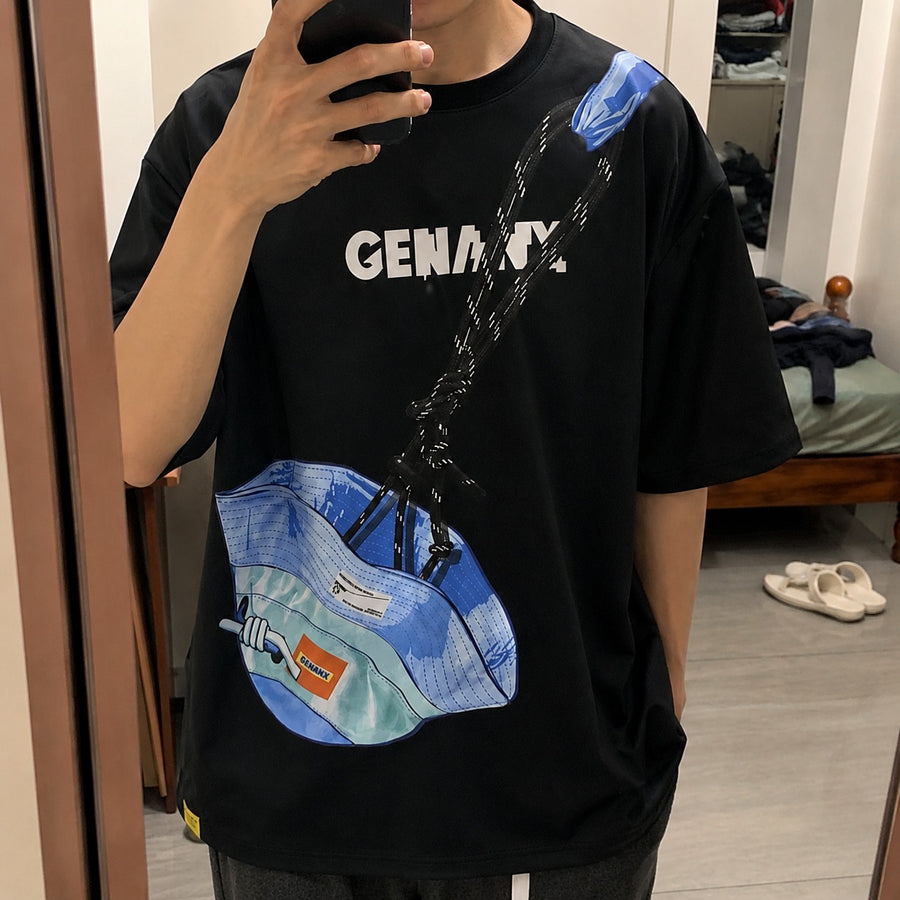 Hidden Pocket Optical Illusion T-Shirt