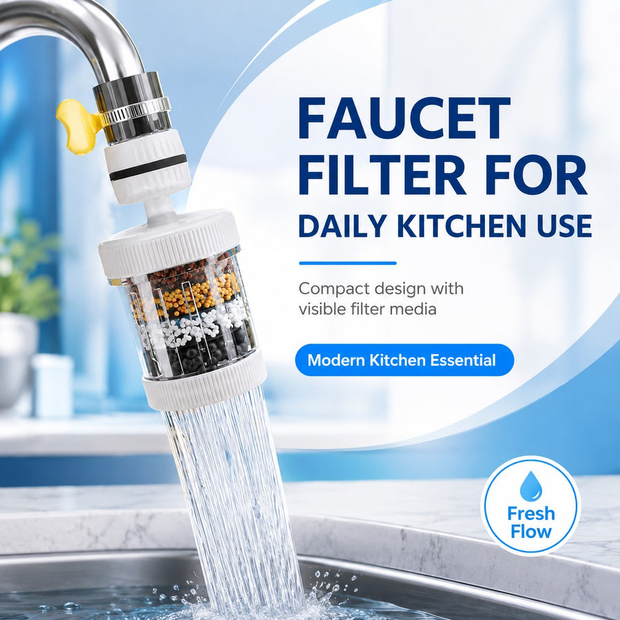 Pure Flow Full Rotating Universal Faucet Purifier Head