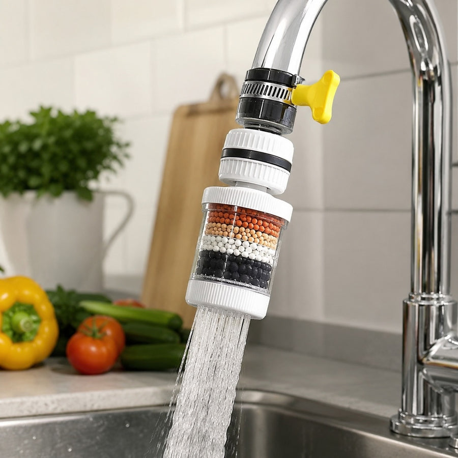 Pure Flow Full Rotating Universal Faucet Purifier Head