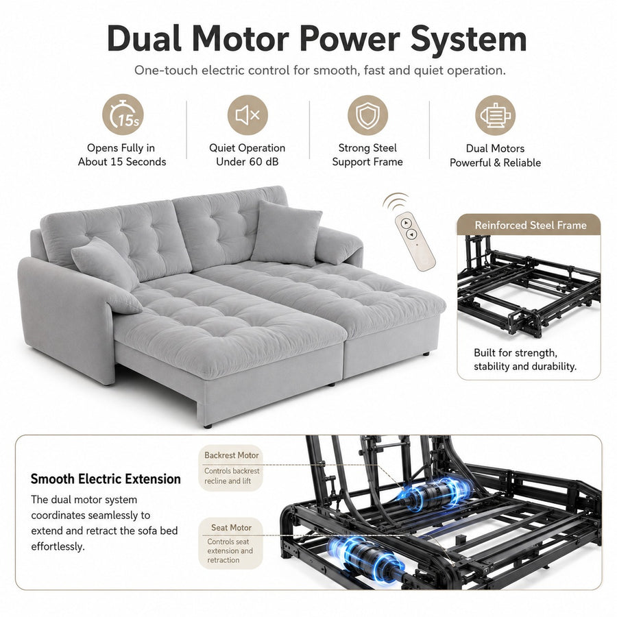 Night Shift Expandable Electric Sofa Bed