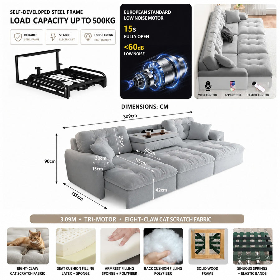Night Shift Expandable Electric Sofa Bed