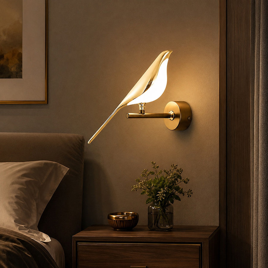 Modern Nordic Wall Bird Lamp
