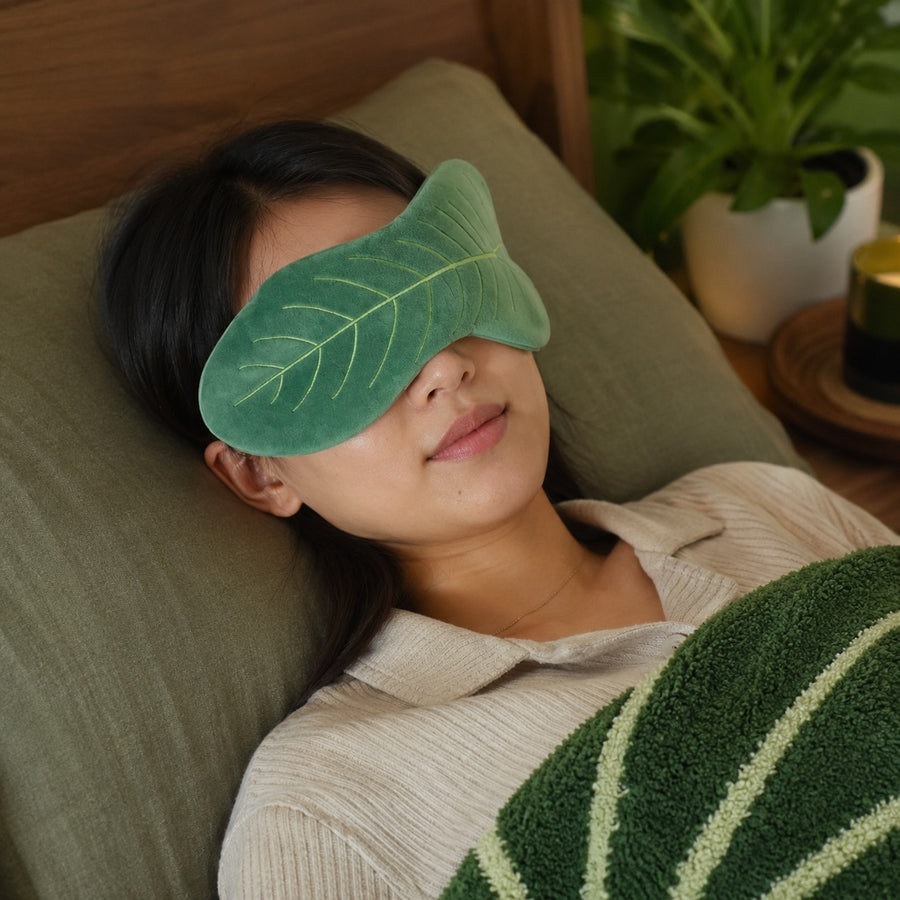 Leaf Dream Plush Sleeping Eye Mask