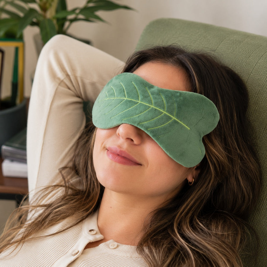 Leaf Dream Plush Sleeping Eye Mask