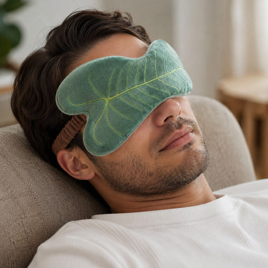 Leaf Dream Plush Sleeping Eye Mask