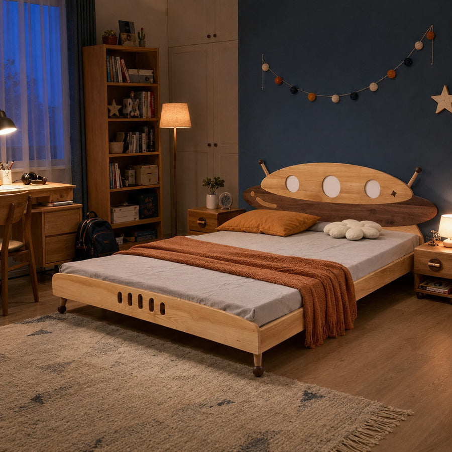 Spaceship Wooden Kids Bed