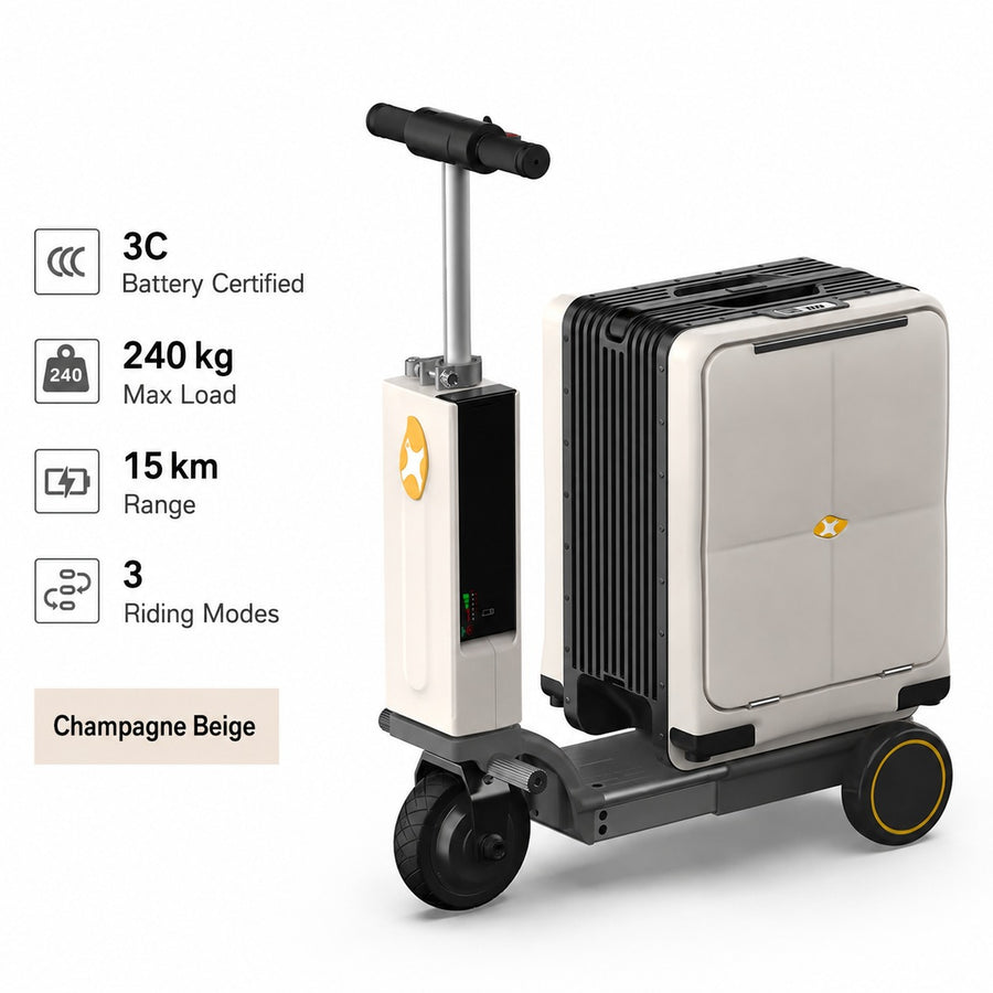 Terminal Ride-On Electric Smart Suitcase Luggage