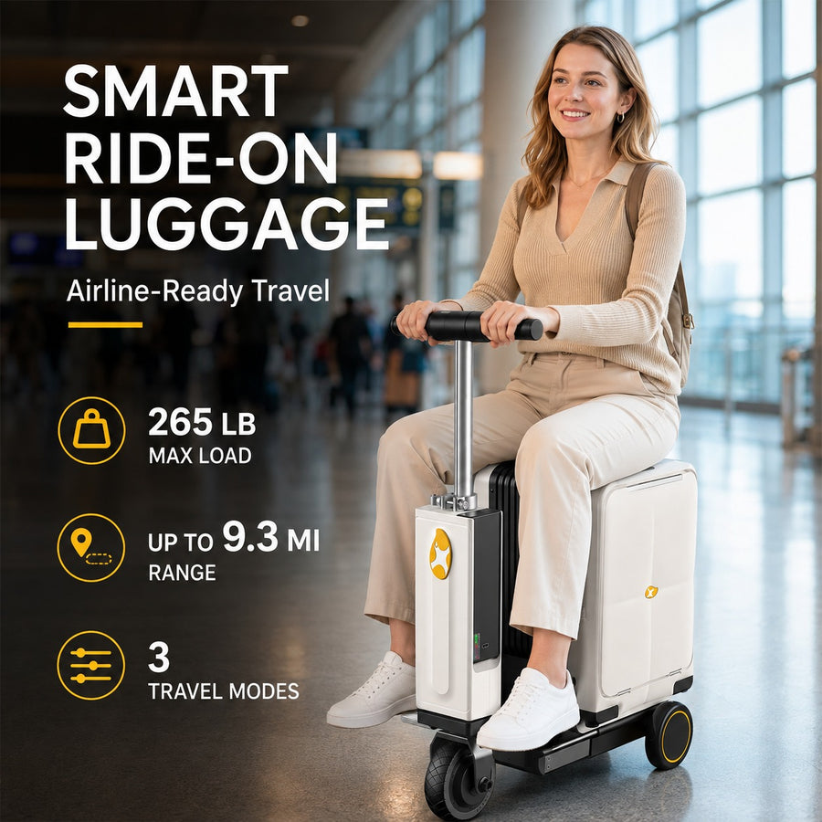 Terminal Ride-On Electric Smart Suitcase Luggage