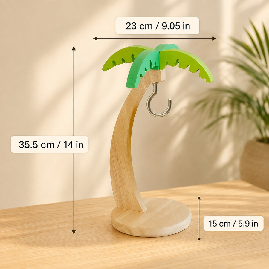 Tropical Palm Wooden Fruit Hanger