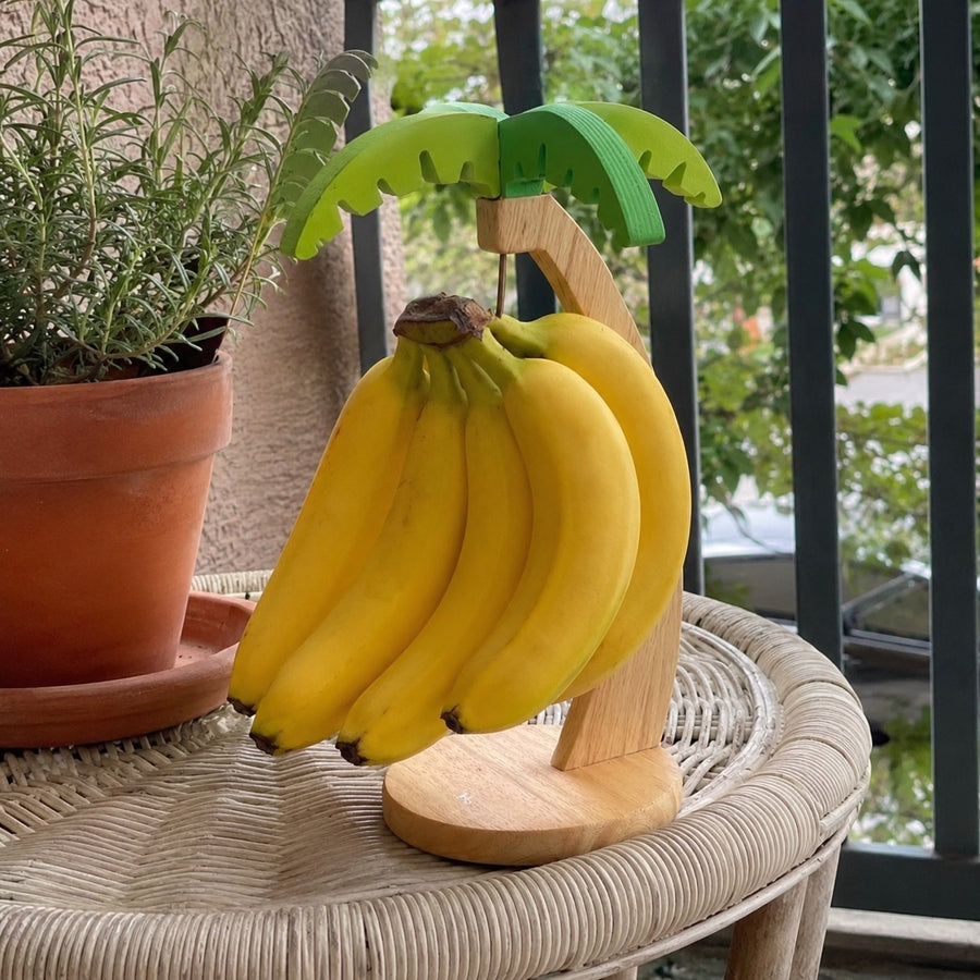 Tropical Palm Wooden Fruit Hanger