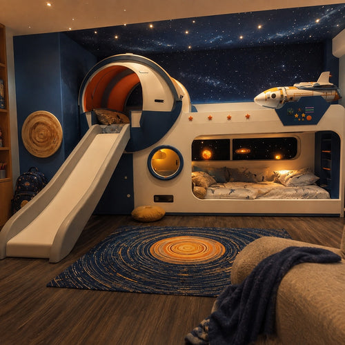 Galaxy Explorer Space Adventure Kids Bunk Bed