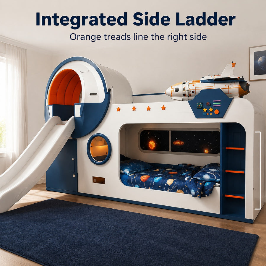 Galaxy Explorer Space Adventure Kids Bunk Bed