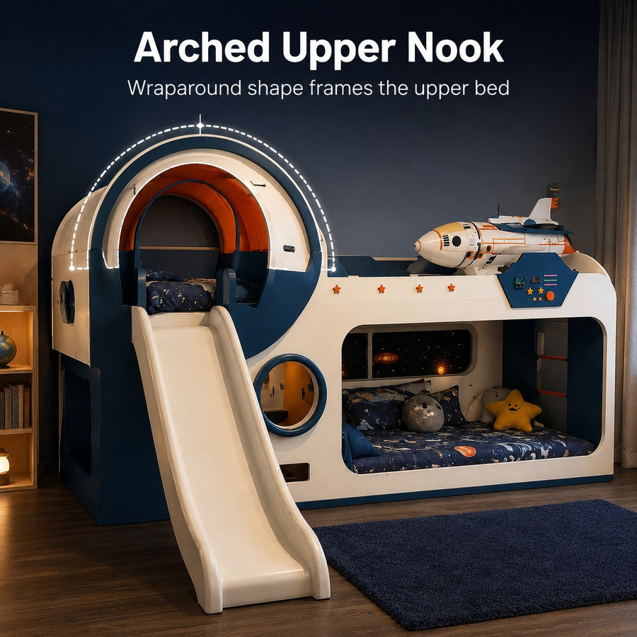 Galaxy Explorer Space Adventure Kids Bunk Bed