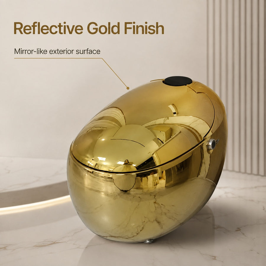Golden Egg Shape Intelligent Auto Wash Toilet