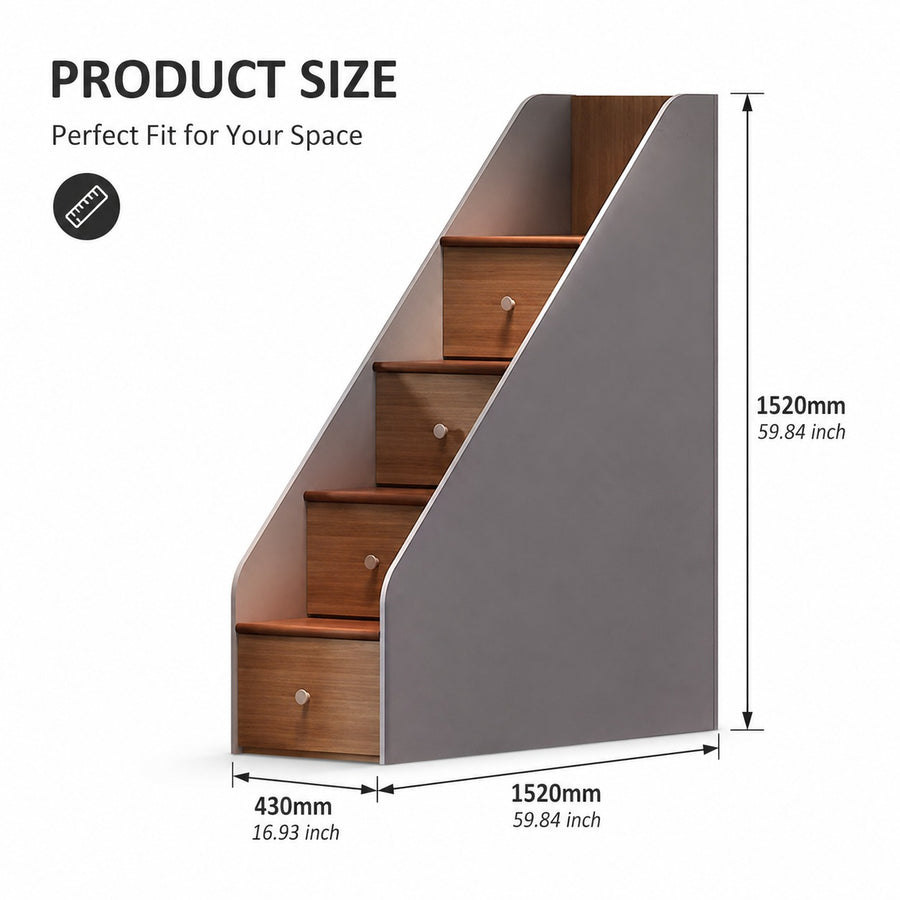 European Cute Room Modern Wooden Bunk LED Bed
