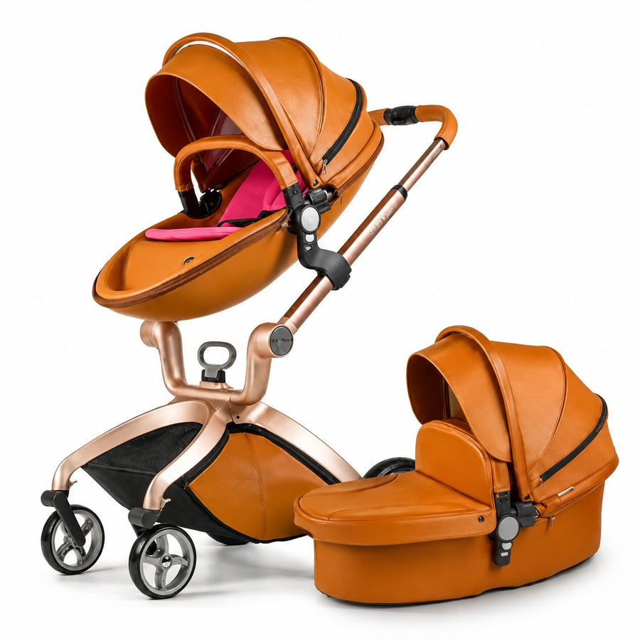 Luxuriöser Kinderwagen High Land-Scape Baby Stroller 3 in 1 Fashion Pram European Carriage