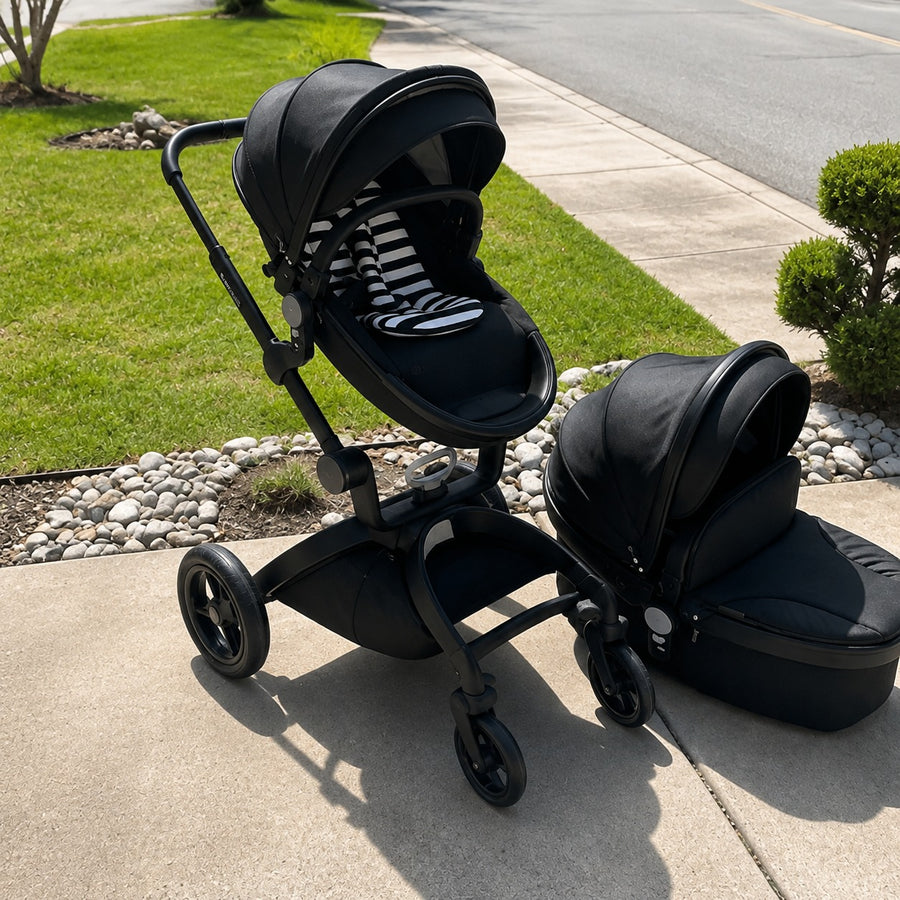 Luxuriöser Kinderwagen High Land-Scape Baby Stroller 3 in 1 Fashion Pram European Carriage
