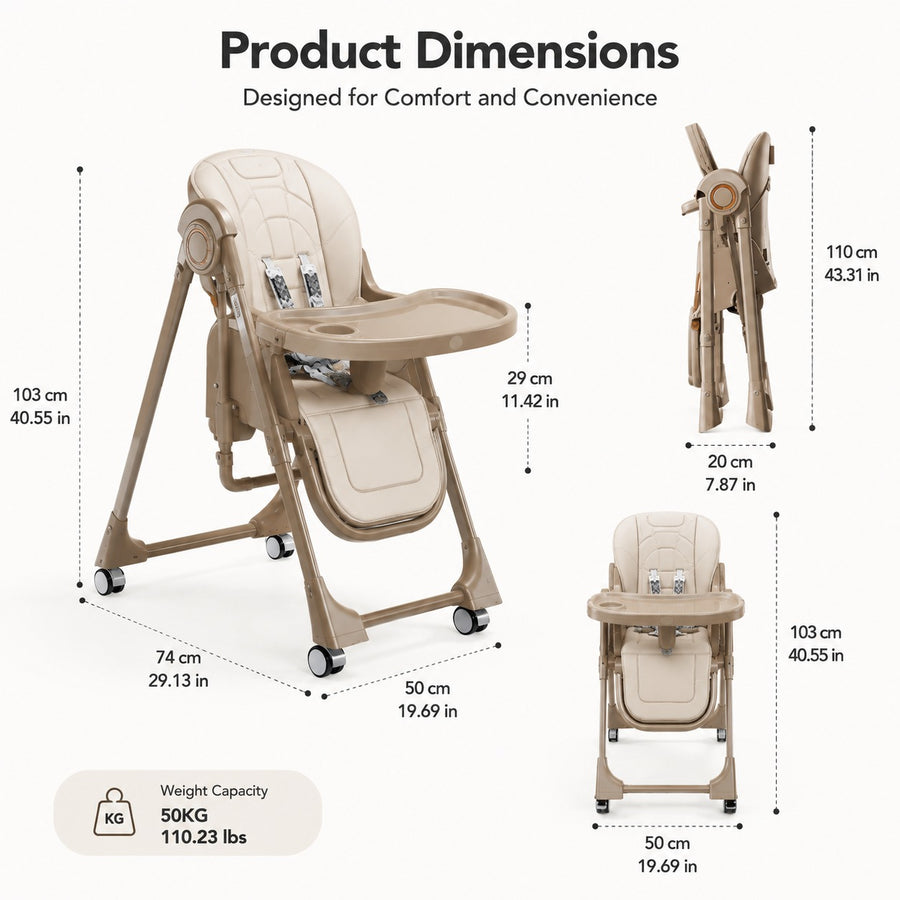 Bærbar Babysete Spisebord