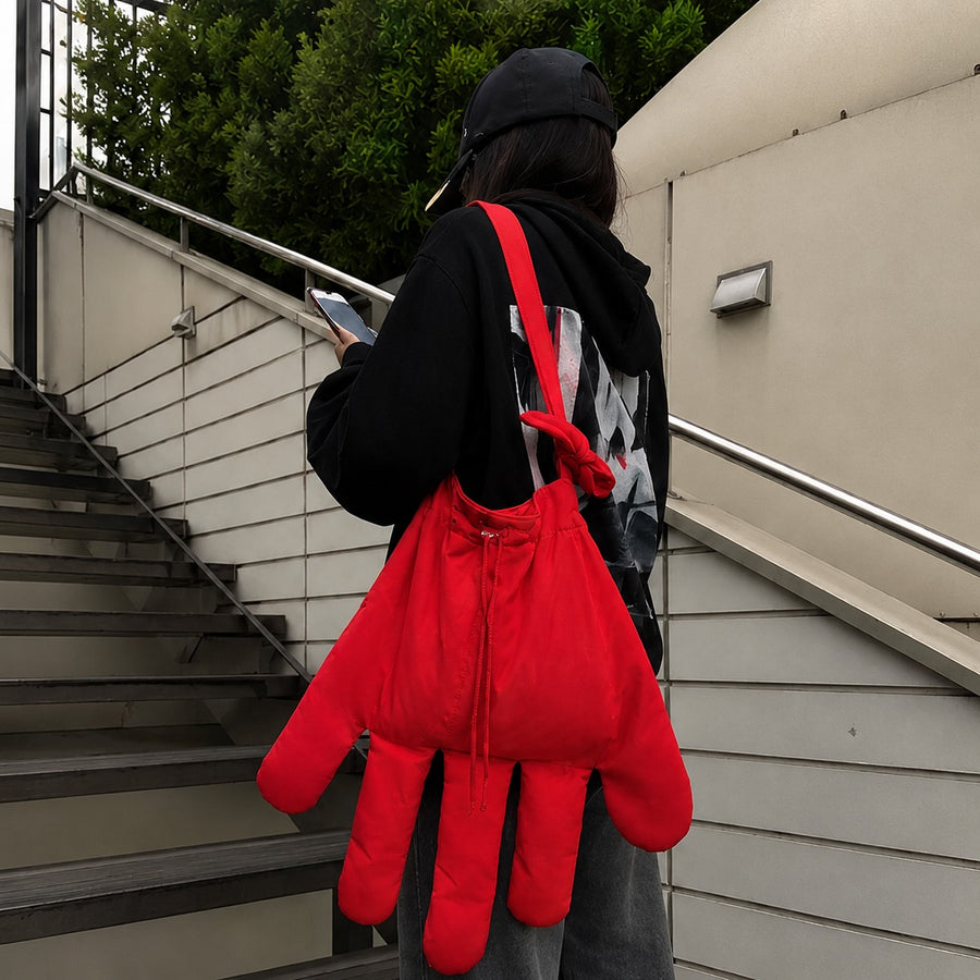 Big Hand Eccentric Crossbody Bag
