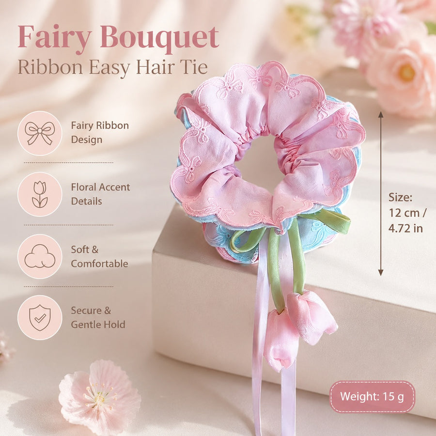 Fairy Bouquet Ribbon Easy Hair Tie