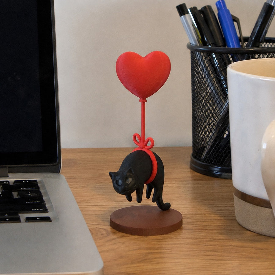 Love is in the Air Floating Cat Decor