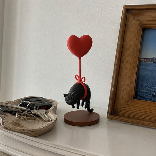 Love is in the Air Floating Cat Decor