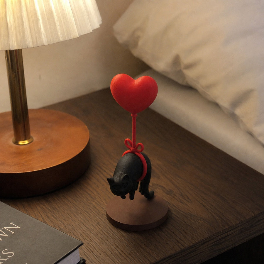 Love is in the Air Floating Cat Decor