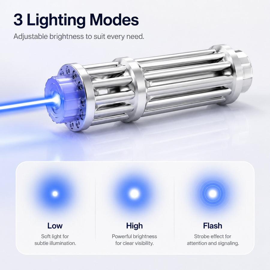High Focus Powerful Blue Laser Torch