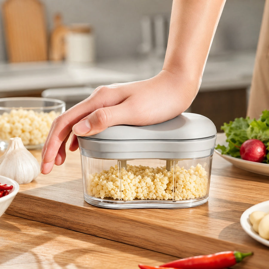 Gemüseschneider Knoblauch Zwiebel Nuss-Häcksler